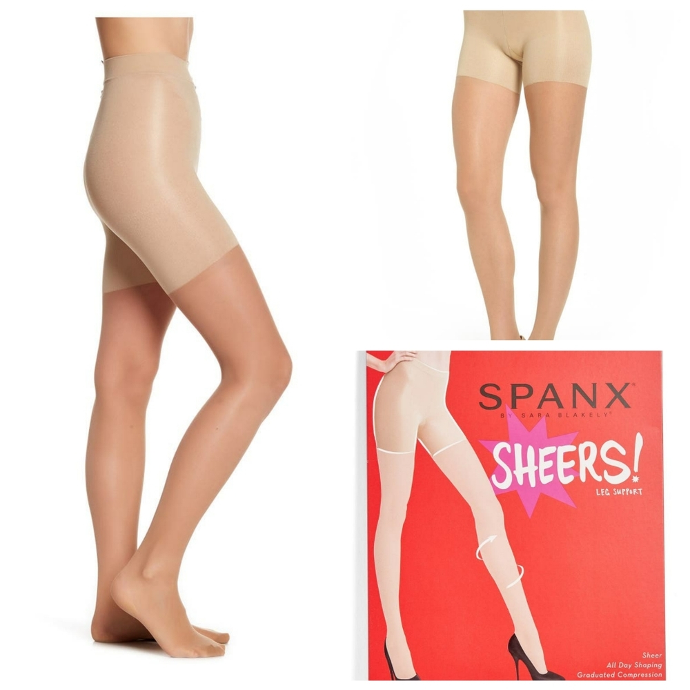 Spanx sheers leg support plus size 6 F